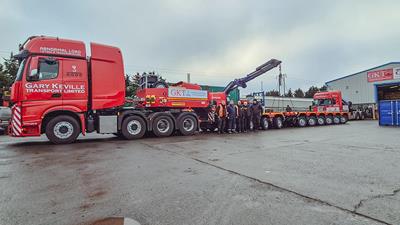 A 4+6 axle CombiMAX combination with Add-on-Beam goes to Gary Keville Transport Ltd.  in Ireland